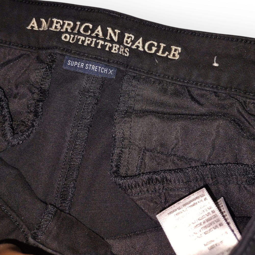 American Eagle Outfitters Black Super Stretch Pants - Picture 2 of 6